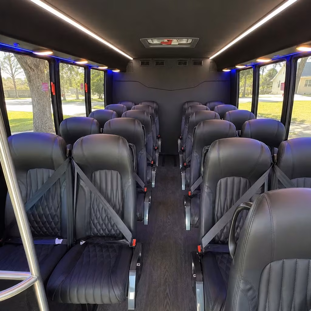 25 passenger minibus inside