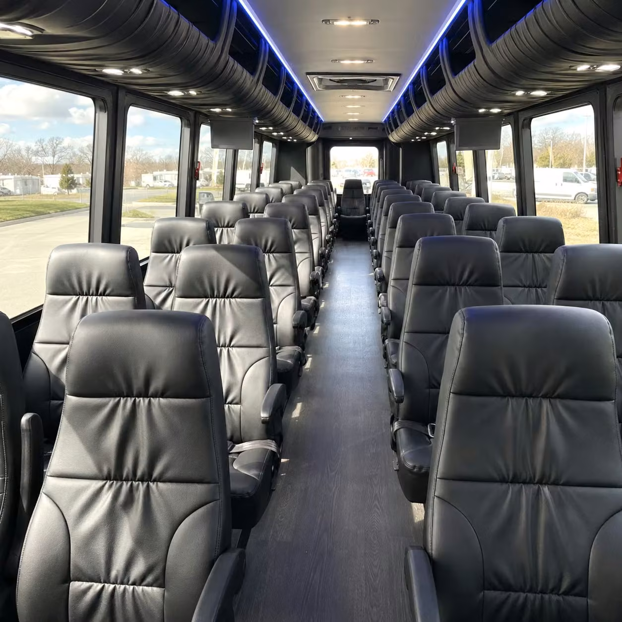 25 passenger minibus interior