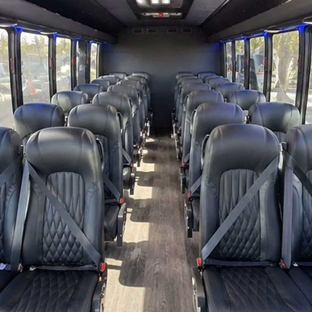 28 passenger minibus inside