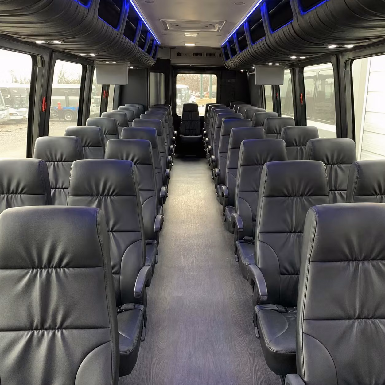 28 passenger minibus interior