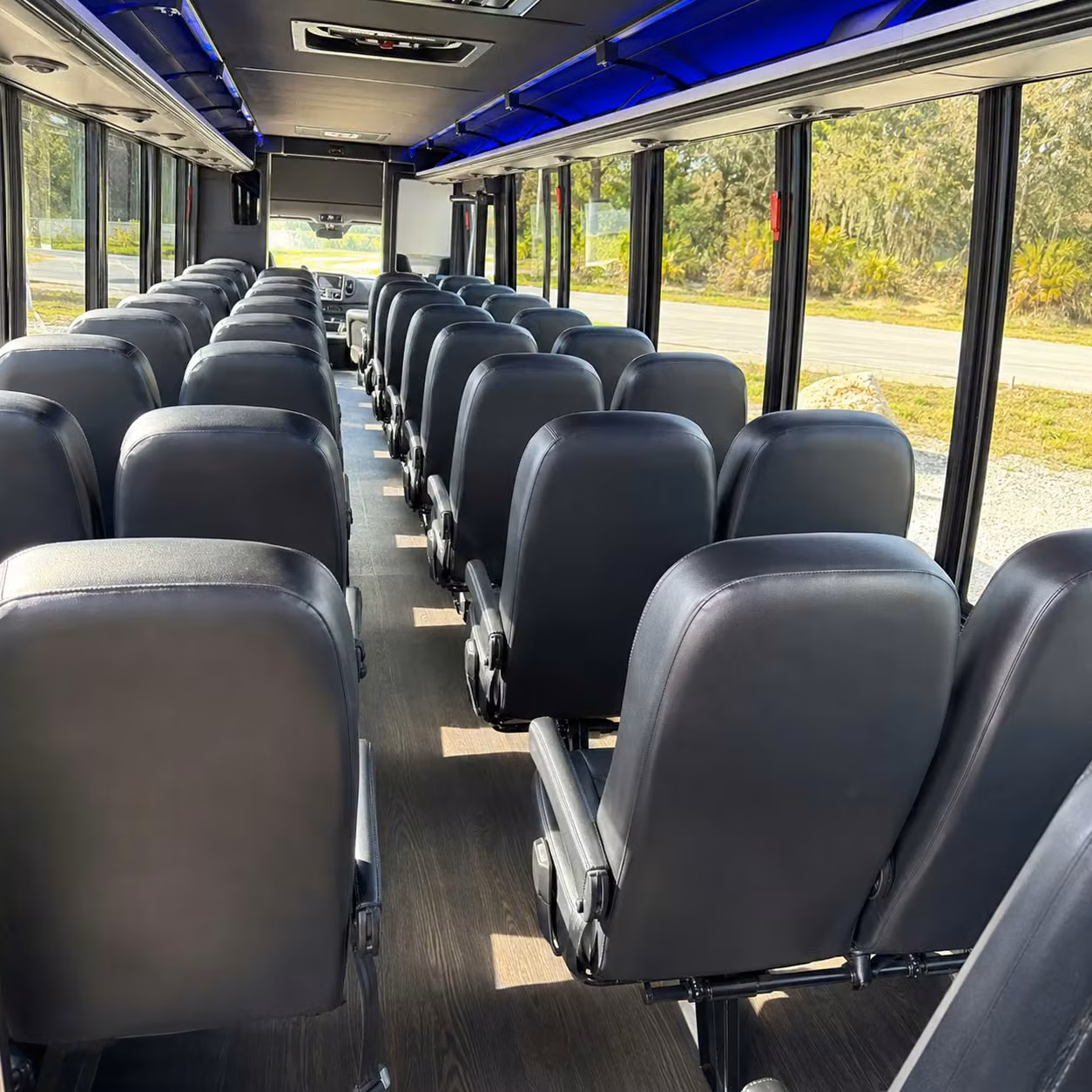 30 passenger minibus inside
