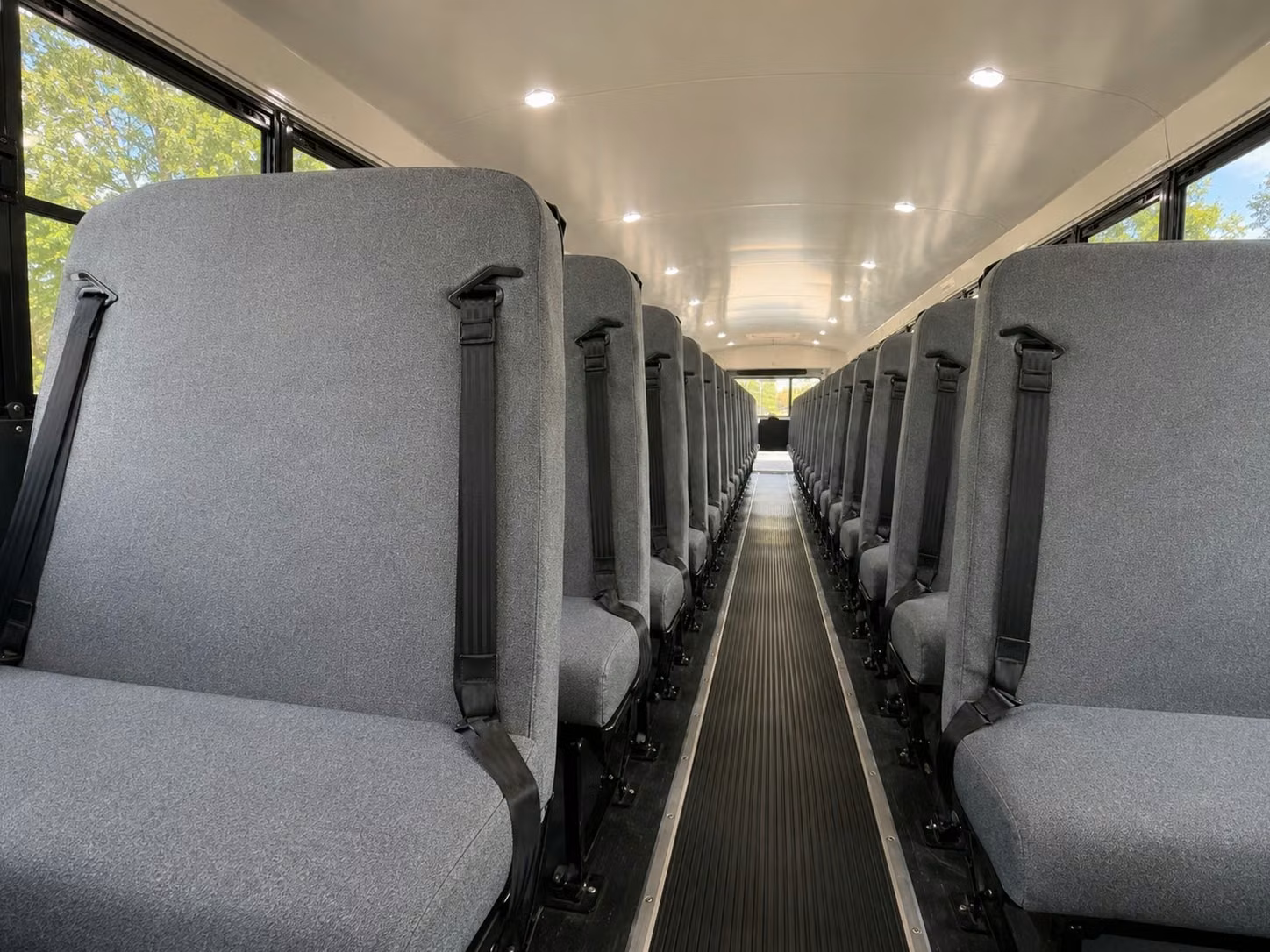 school bus inside