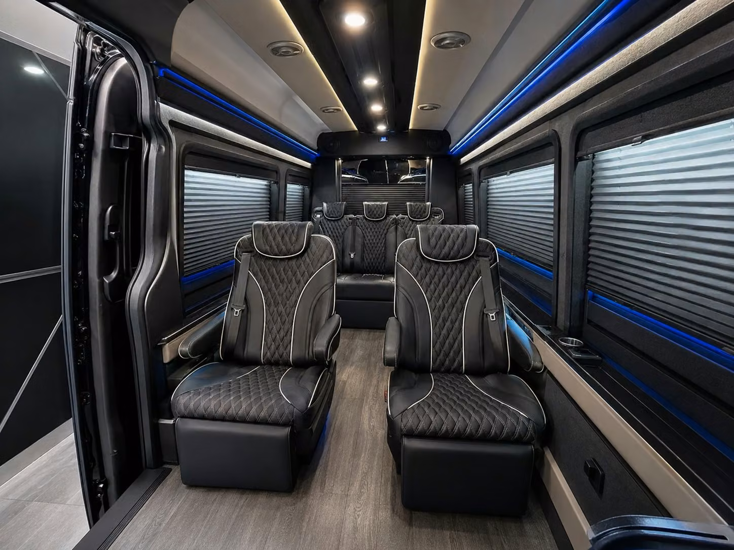 sprinter van with driver inside